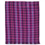 Check Cashmere Scarf Fuchsia & Blue 