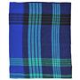 Bold Check Cashmere Scarf Emerald, Lime & Indigo 