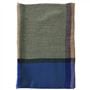 Cashmere Scarf Cobalt & Natural 