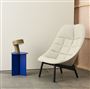 HAY Slit Round Blue Table