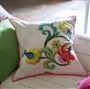 Osier Damassé Fuchsia Cushion