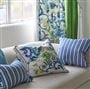 Osier Damassé Cobalt Cushion