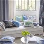 Palette Provençale Indigo Embroidered Cushion