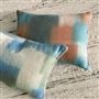 Carrés Ombrés Terracotta Cushion