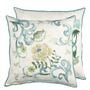 Osier Damasse Eau de Nil Cushion