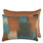 Carres ombres Terracotta Cushion