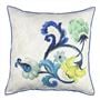Osier Damasse Cobalt Cushion - Reverse