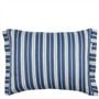 Toile Vichy Indigo Cushion - Reverse