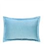 Manohari Delft Blue Oxford Pillowcase Pair - Reverse