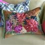 Fleurs D Artistes Velours Terracotta Kissen