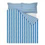 Burlington Stripe Cobalt Stripe Double Duvet Cover