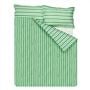 Burlington Stripe Emerald Stripe Double Duvet Cover - Reverse