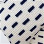 Indigo Ikat Embroidered Cushion