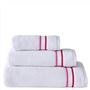 astor fuchsia pink hand towel