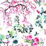 chinoiserie flower - peony fabric