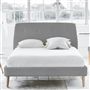 Cosmo Bed - Self Buttons - King - Beech Leg - Cassia Zinc