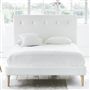 Polka Bed - Self Buttons - Single - Beech Leg - Cassia Chalk