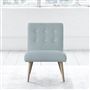 Eva Chair - White Buttons - Beech Leg - Brera Lino Lapis