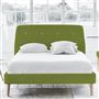 Cosmo Bed - White Buttons - Double - Beech Leg - Cassia Apple