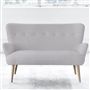 Florence 2 Seater - Self Buttons - Beech Leg - Brera Lino Platinum