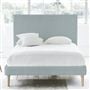 Square Bed - Superking - Beech Leg - Brera Lino Lapis