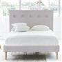 Polka Bed - White Buttons - Superking - Beech Leg - Brera Lino Plat...