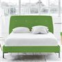 Cosmo Bed - White Buttons - Superking - Metal Leg - Cassia Grass