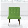 Eva Chair - White Buttons - Walnut Leg - Cassia Grass