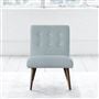 Eva Chair - White Buttons - Walnut Leg - Brera Lino Lapis