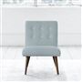 Eva Chair - White Buttons - Walnut Leg - Brera Lino Lapis