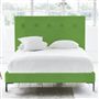 Polka Bed - Self Buttons - Superking - Metal Leg - Cassia Grass