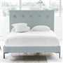 Polka Bed - Self Buttons - Superking - Metal Leg - Brera Lino Lapis