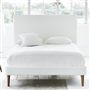 Square Bed - Double - Walnut Leg - Cassia Chalk