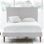 Square Bed - Superking - Walnut Leg - Brera Lino Platinum