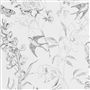 sibylla garden - black and white wallpaper
