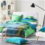 Bampton Emerald Woven Throw