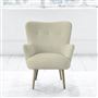 Florence Chair - Self Buttons - Beech Leg - Elrick Natural