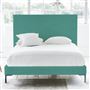 Square Bed - Double - Metal Leg - Cassia Ocean