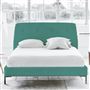 Cosmo Bed - Self Buttons - Superking - Metal Leg - Cassia Ocean