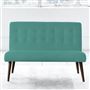 Eva 2 Seater - Walnut Leg - Cassia Ocean