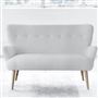 Florence 2 Seater - Self Buttons - Beech Leg - Cassia Chalk