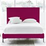 Square Bed - Superking - Metal Leg - Cassia Fuchsia