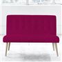 Eva 2 Seater - Beech Leg - Cassia Fuchsia