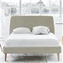 Cosmo Bed - White Buttons - Superking - Beech Leg - Cassia Dove