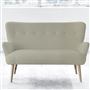 Florence 2 Seater - Self Buttons - Beech Leg - Cassia Dove
