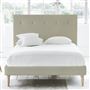 Polka Bed - Self Buttons - Superking - Beech Leg - Cassia Dove