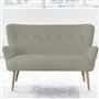 Florence 2 Seater - Self Buttons - Beech Leg - Brera Lino Pebble