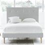 Polka Bed - White Buttons - Superking - Beech Leg - Brera Lino Grap...