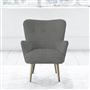 Florence Chair - Self Buttons - Beech Leg - Brera Lino Granite