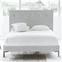 Polka Bed - Self Buttons - Superking - Metal Leg - Brera Lino Graphite